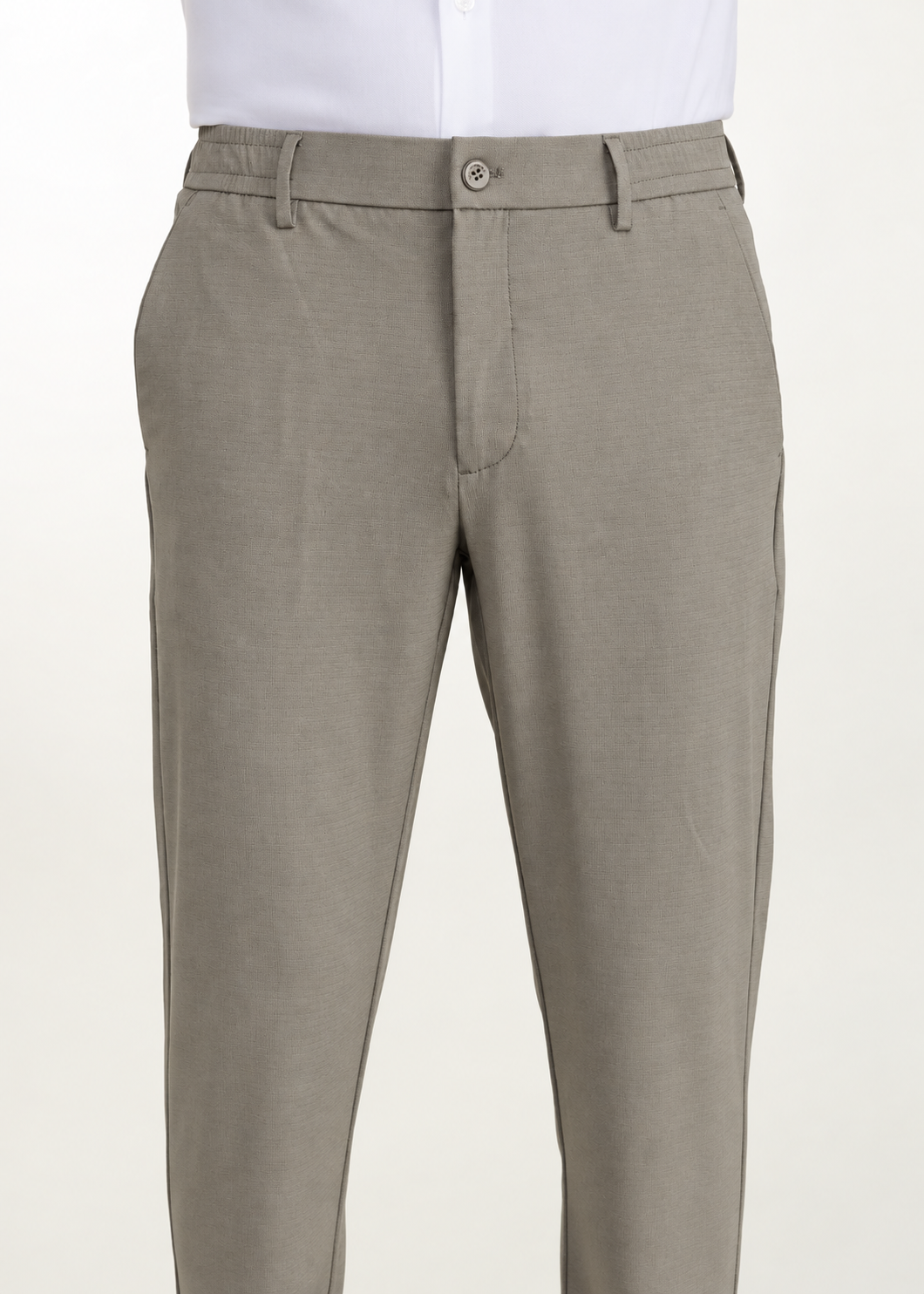Pantalón chino LOTUS Lino Clemente Beige piedra