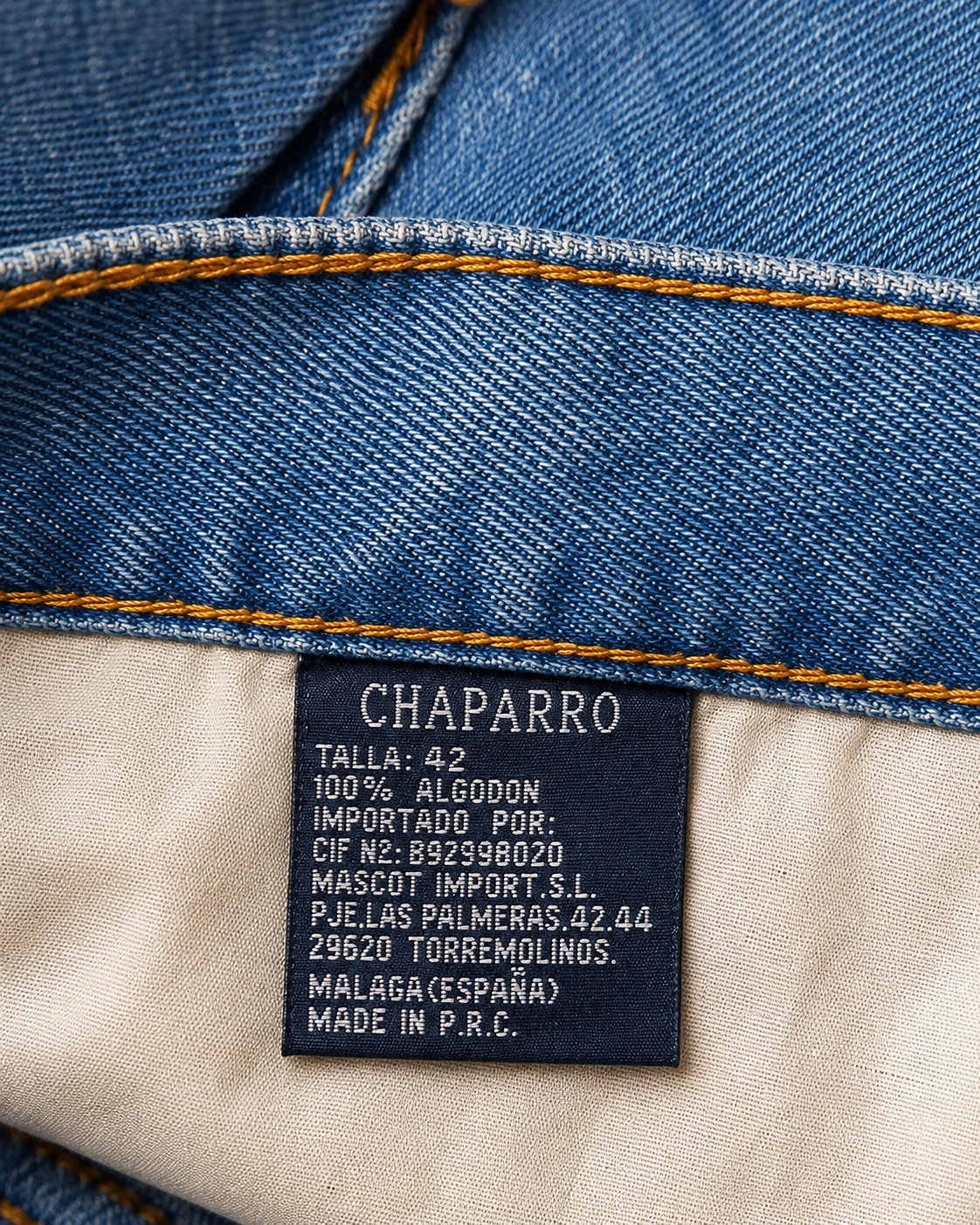Pantalón vaquero medio Chaparro