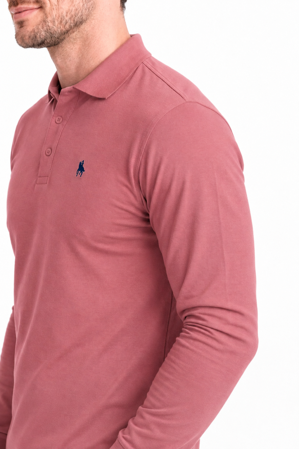 Polo Premium de manga larga grape