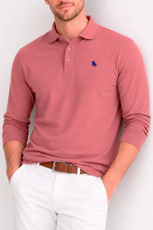 Polo Premium de manga larga grape
