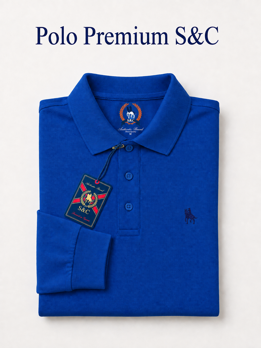 Polo manga larga Royal