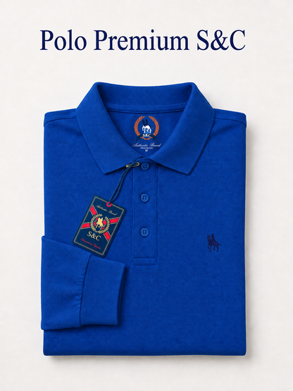 Polo manga larga Royal