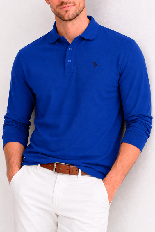 Polo manga larga Royal