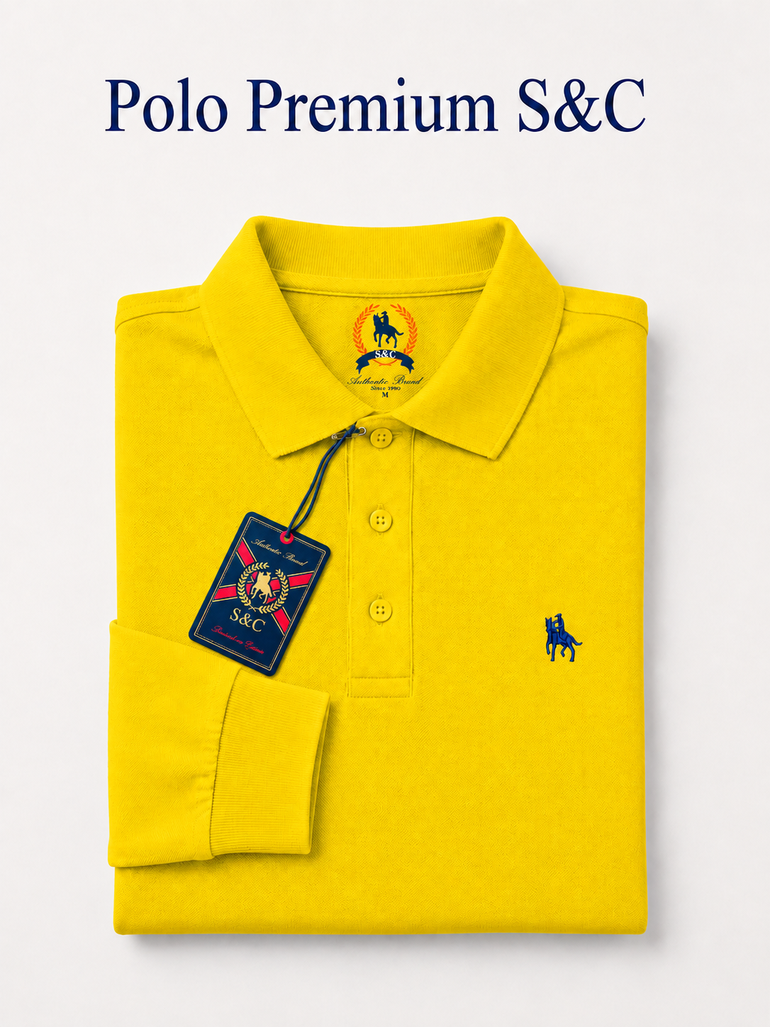 Polo manga larga Amarillo