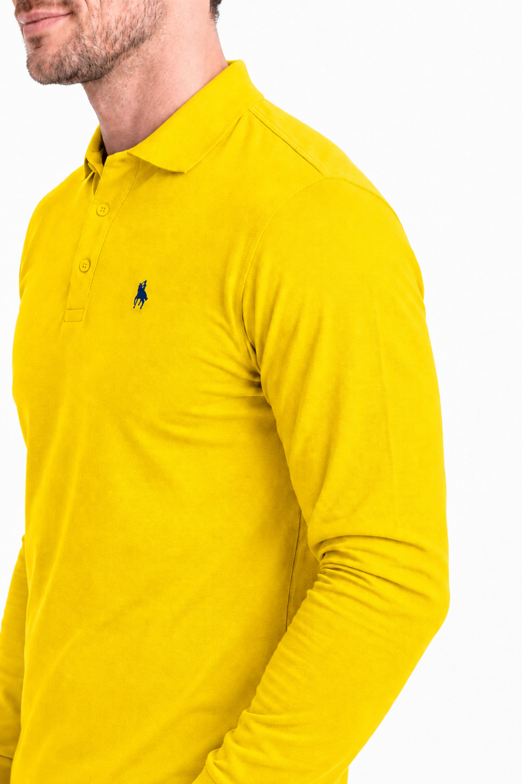 Polo manga larga Amarillo