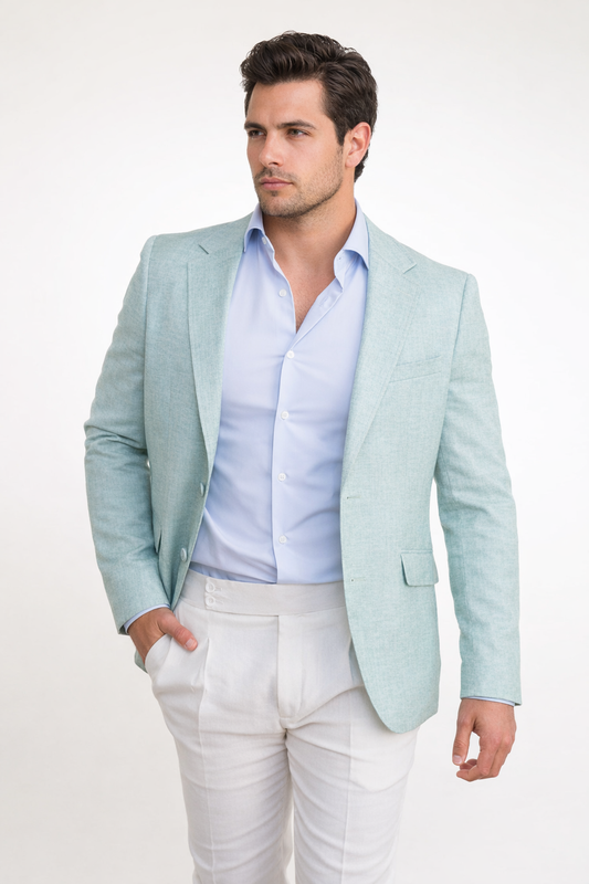 Americana modelo "YESTE" 24122 verde mar