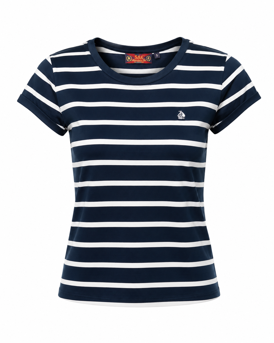 Camiseta Mujer Marinera rallas Marino
