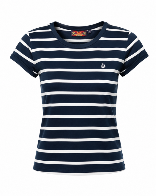 Camiseta Mujer Marinera rallas Marino