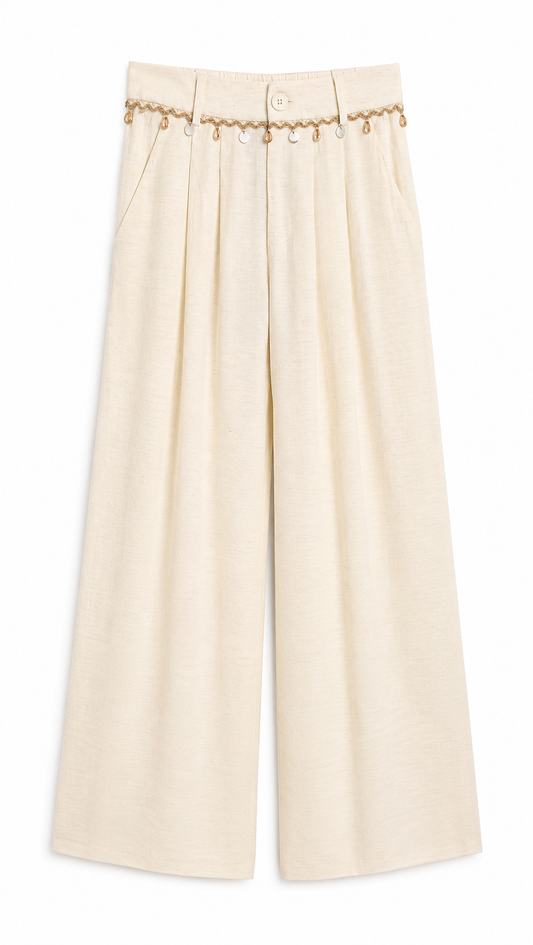 Pantalón Verano Crema
