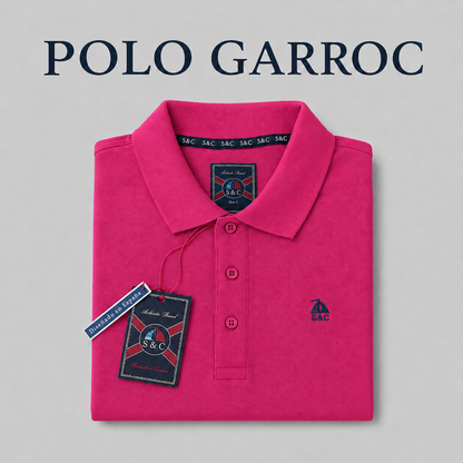 Polo Basic "Garroc" manga corta Fucsia