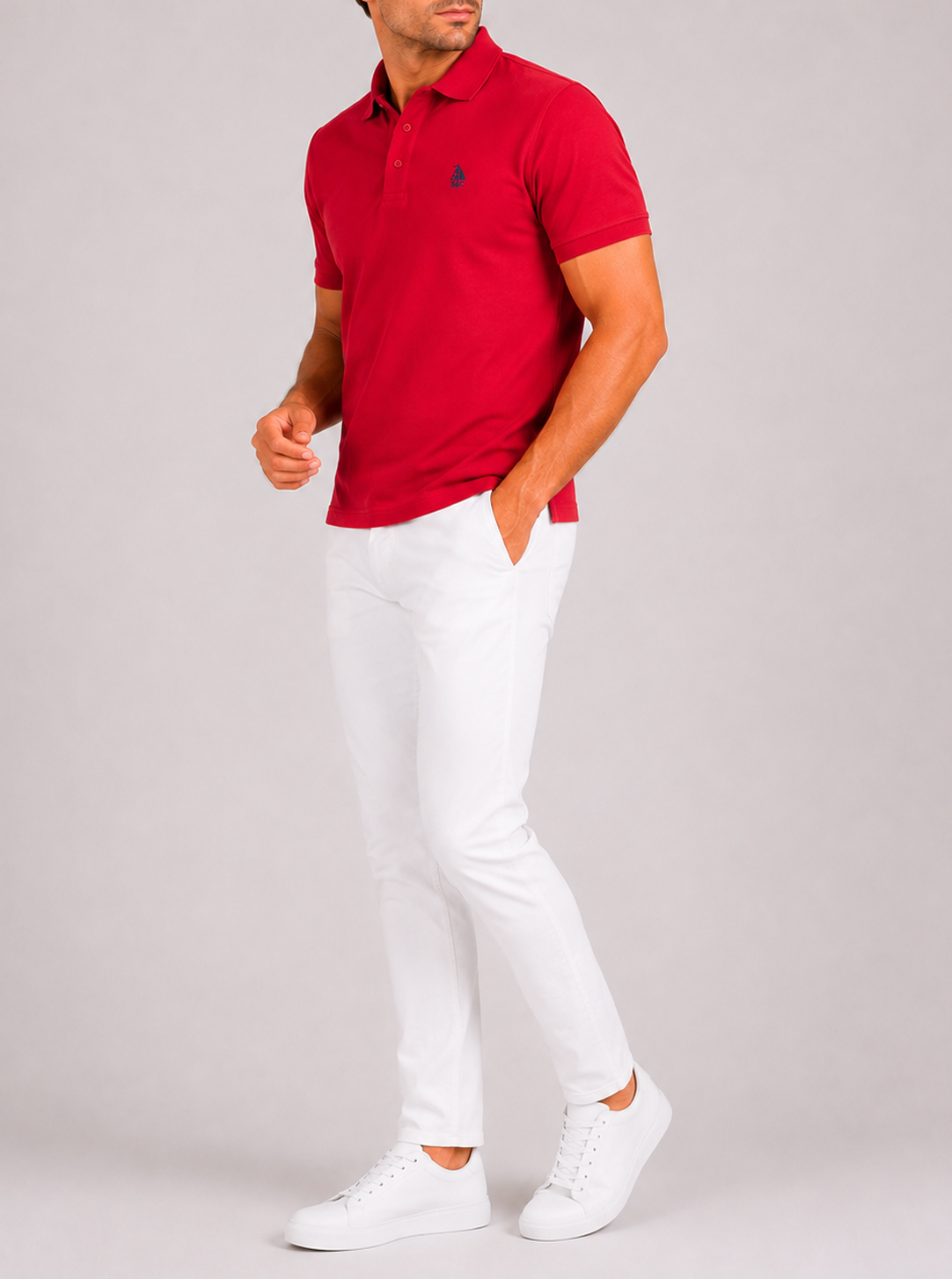 Polo Basic "Garroc" manga corta Rojo