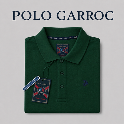Polo Basic "Garroc" manga corta Verde Botella