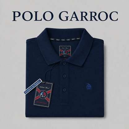 Polo Basic "Garroc" manga corta Azul Marino