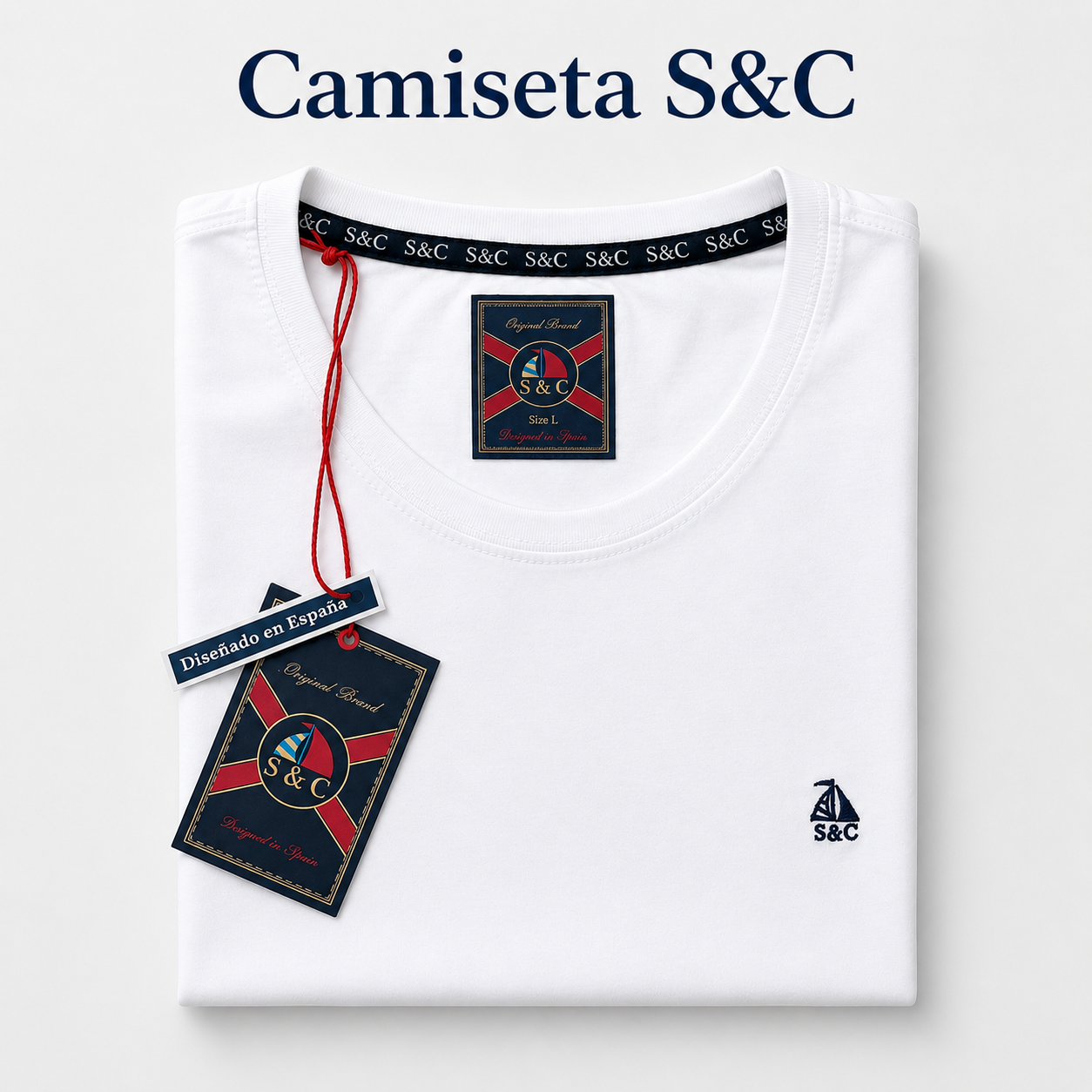 Camiseta blanco manga corta