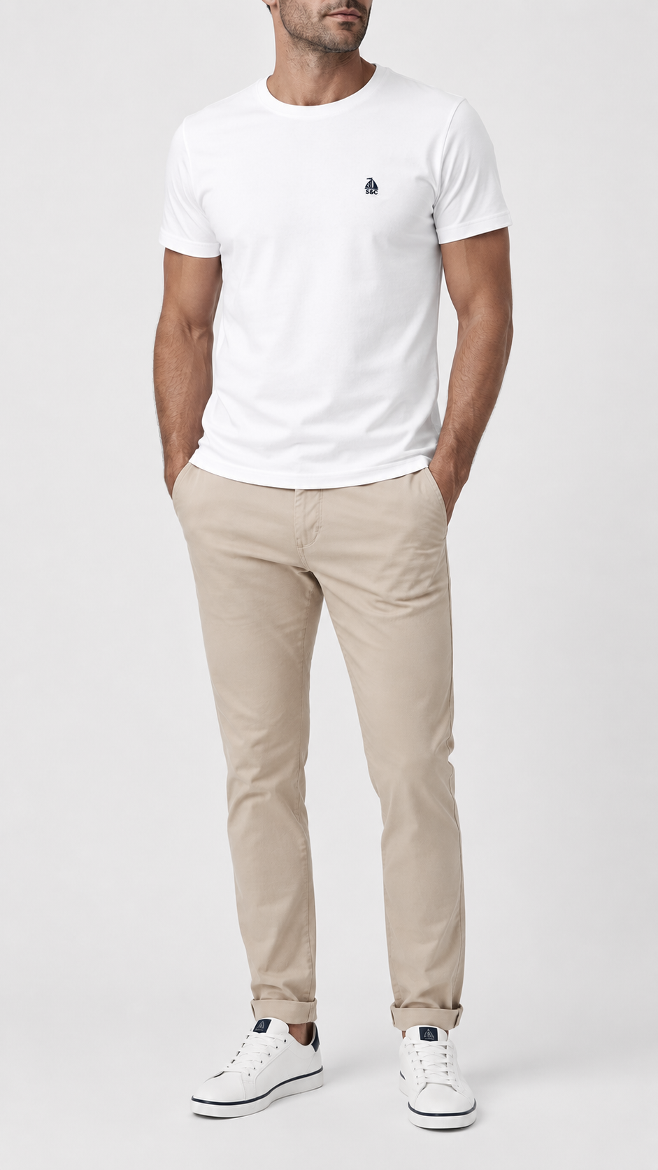 Camiseta blanco manga corta