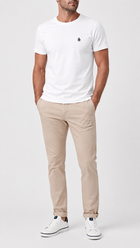 Camiseta blanco manga corta
