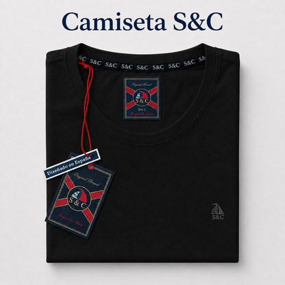 Camiseta negra manga corta