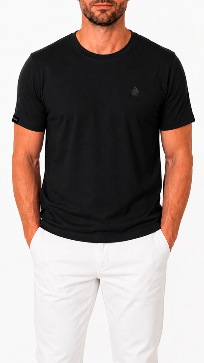 Camiseta negra manga corta
