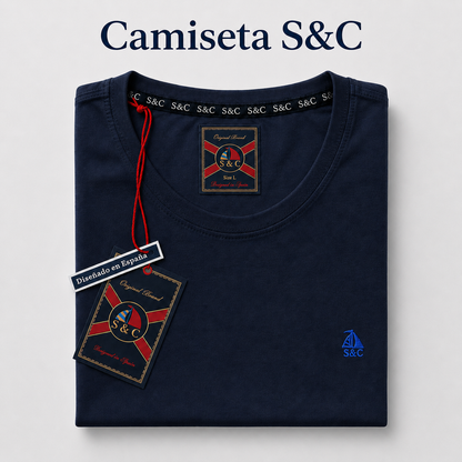 Camiseta marino manga corta