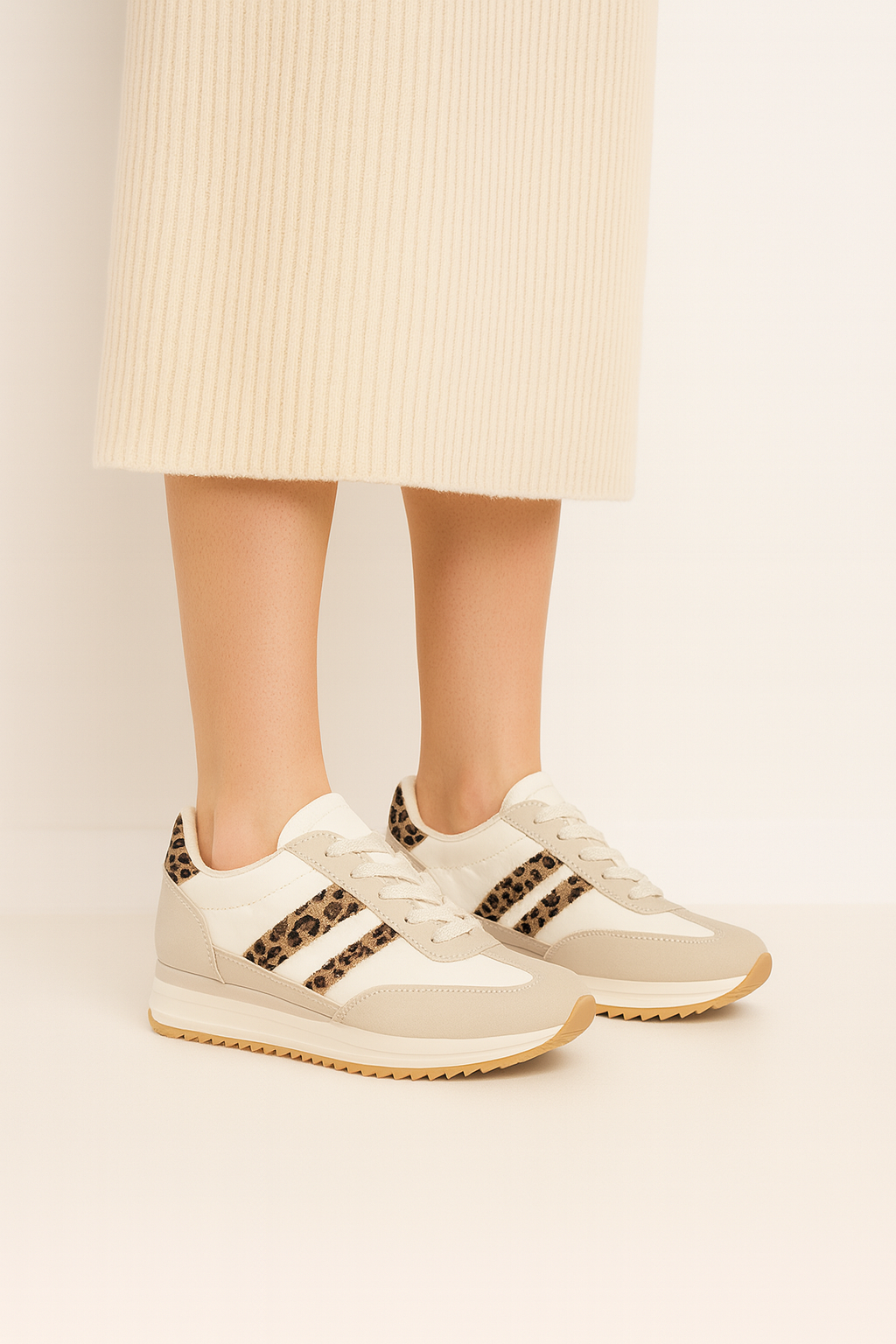 Deportivas mujer estampado leopardo