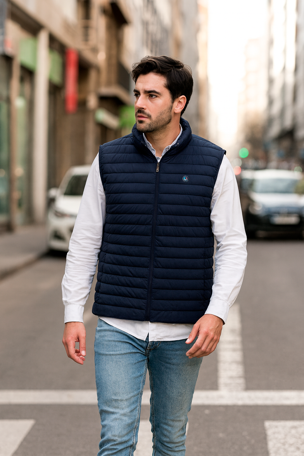 Chaleco LETUR acolchado de hombre negro