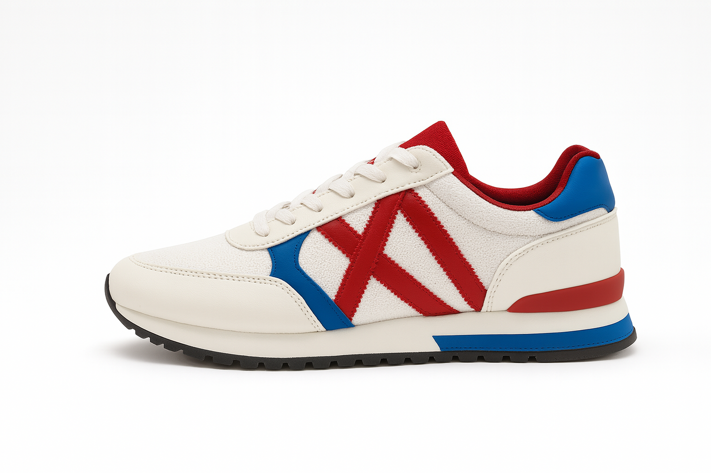 Zapatillas deportivas blanco, rojo y azul