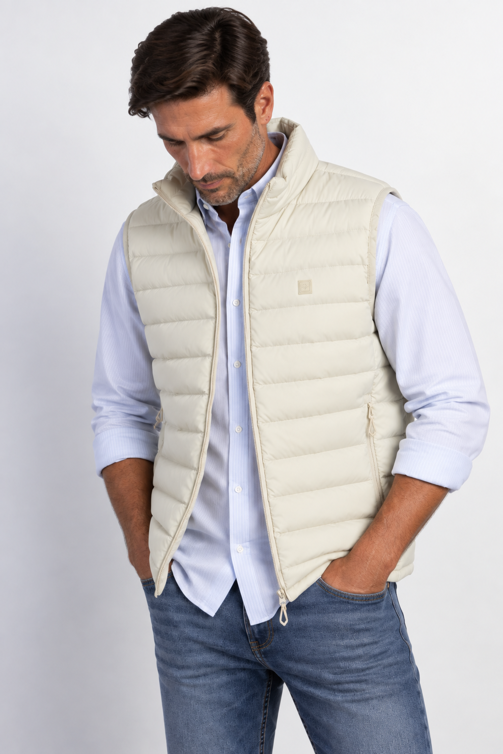 Chaleco BOSTON columbia acolchado ligero crudo