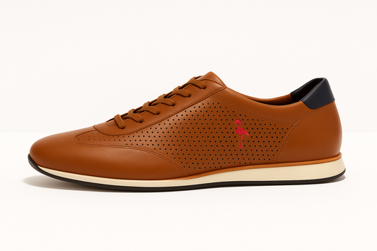 Zapato estilo deportivo camel