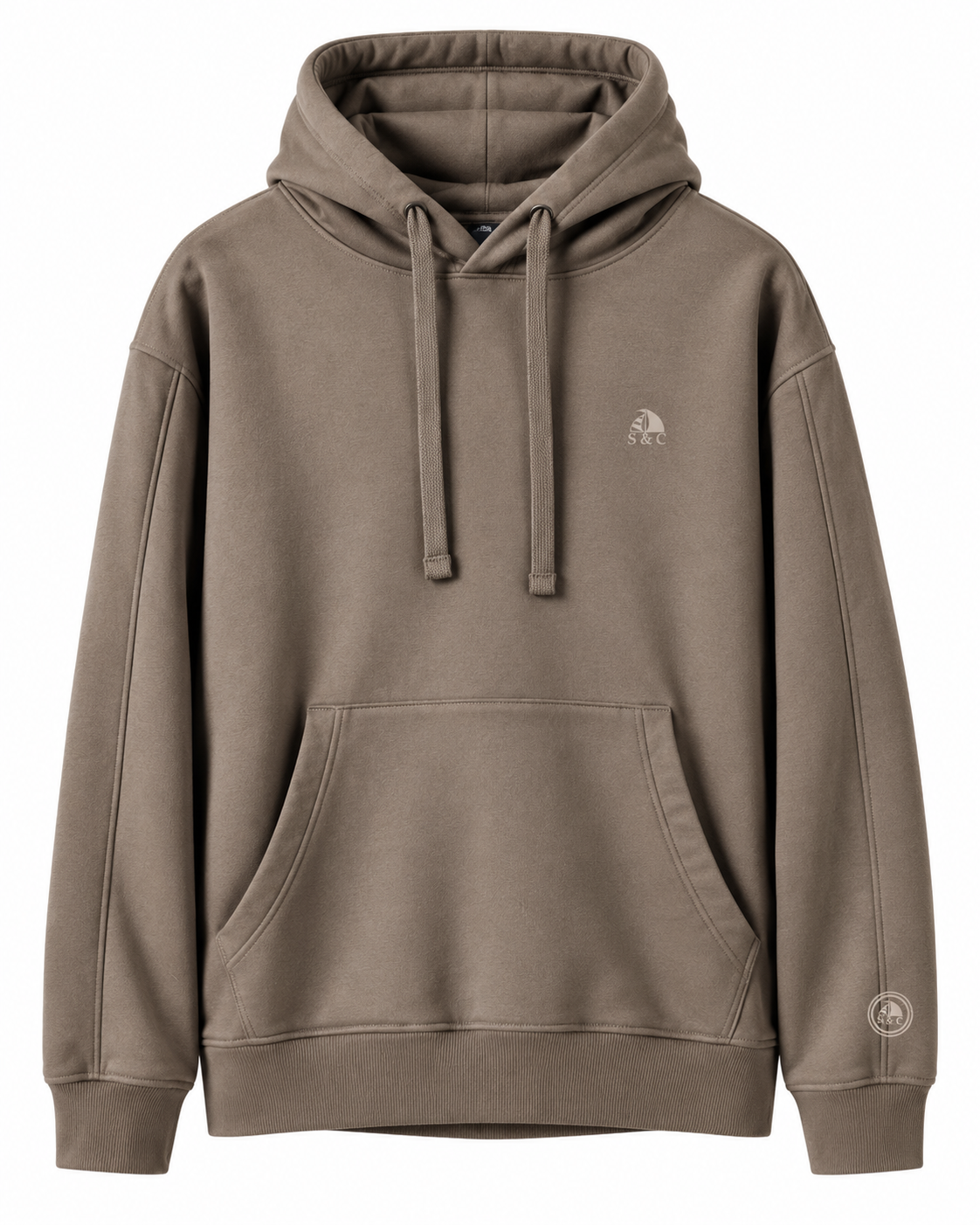 Sudadera hombre con capucha Loreken corteza