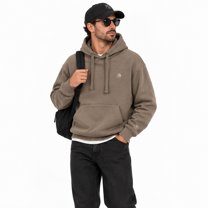 Sudadera hombre con capucha Loreken corteza