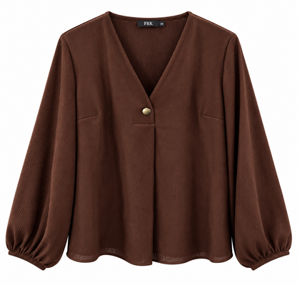 Blusa mujer FRK marrón