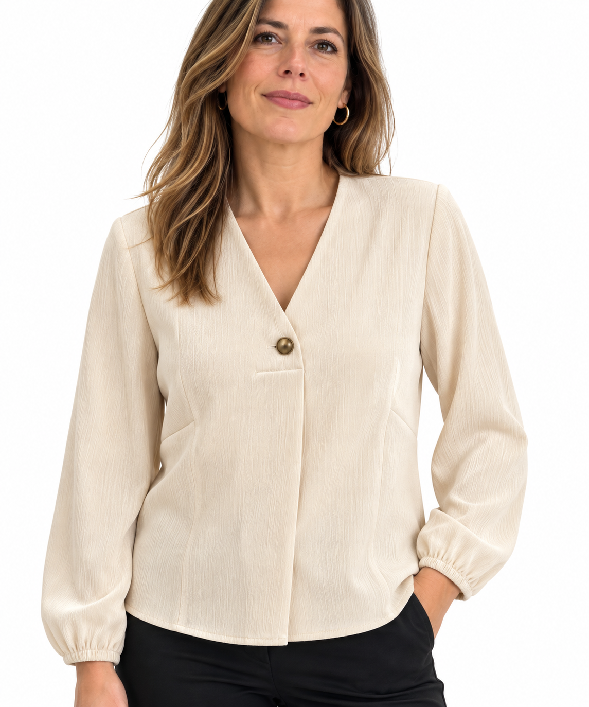 Blusa mujer FRK beige