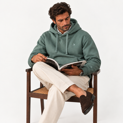 Sudadera hombre con capucha Loreken verde
