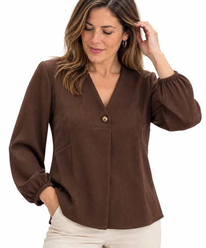Blusa mujer FRK marrón