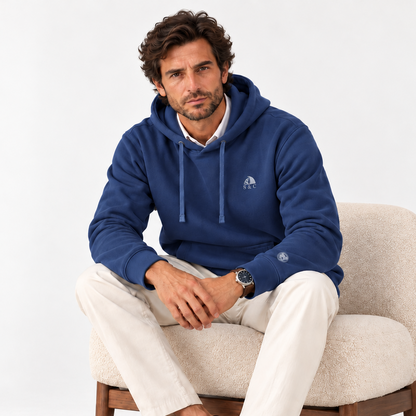 Sudadera hombre con capucha Loreken azul