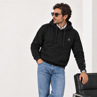 Sudadera hombre con capucha Loreken negro
