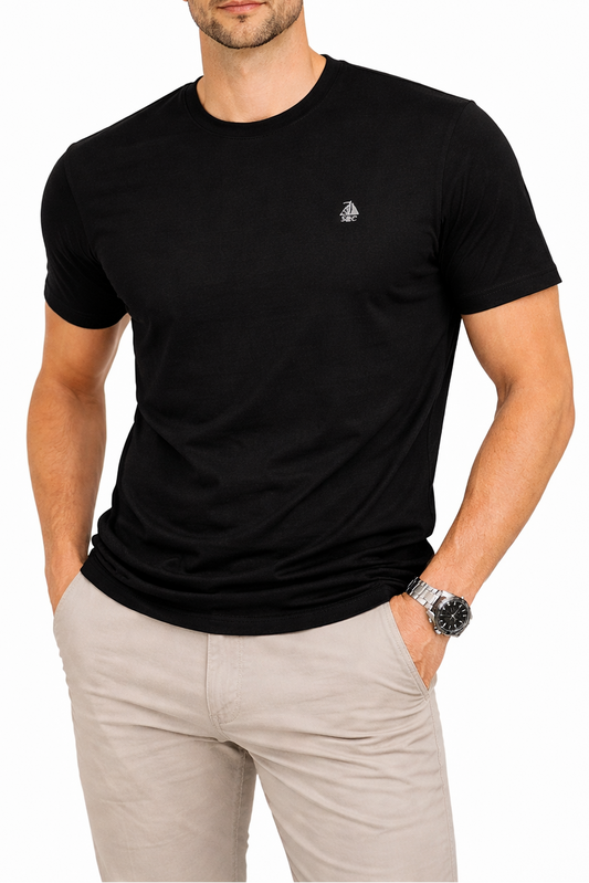 Camiseta negra manga corta