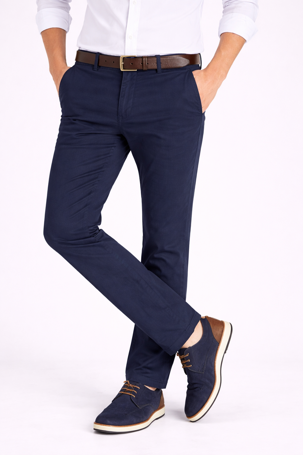 Pantalón chino modelo "Docke" azul marino