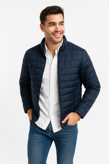 Chaqueta acolchada marino