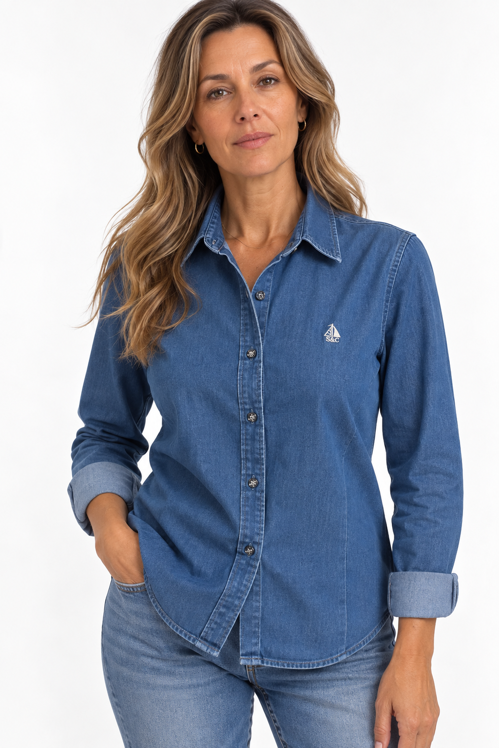 Camisa de mujer vaquera