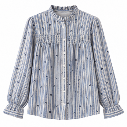 Blusa azul lacitos