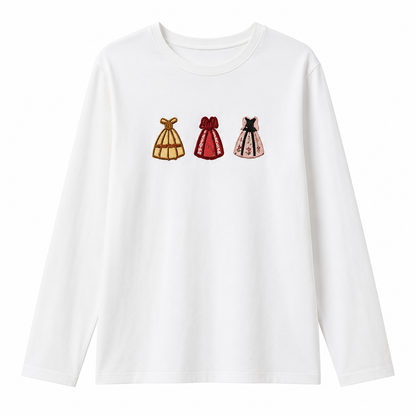 Camiseta manga larga "vestidos"