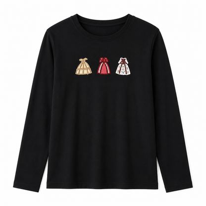 Camiseta manga larga "vestidos"