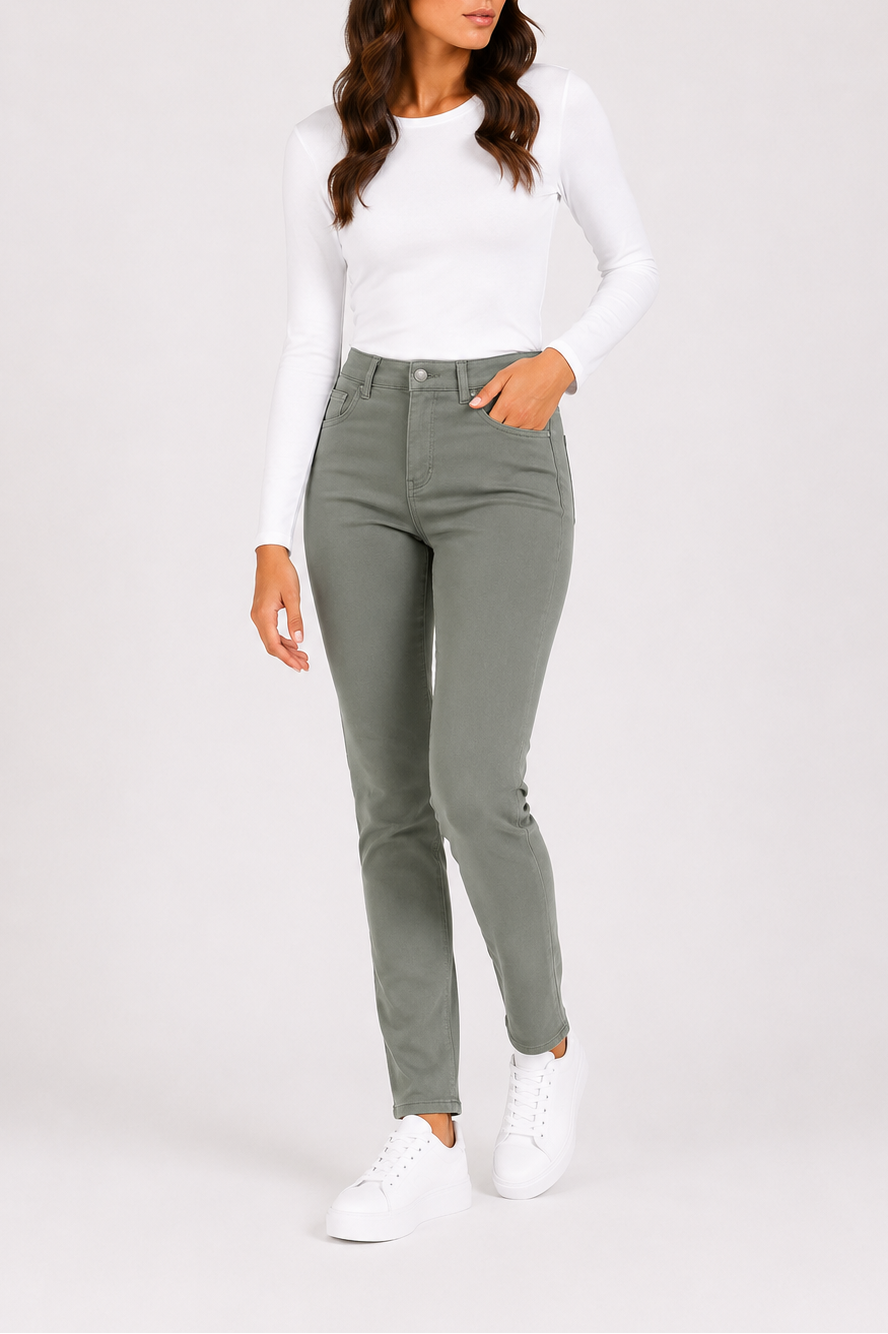 Pantalón mujer Lazher's verde kaki