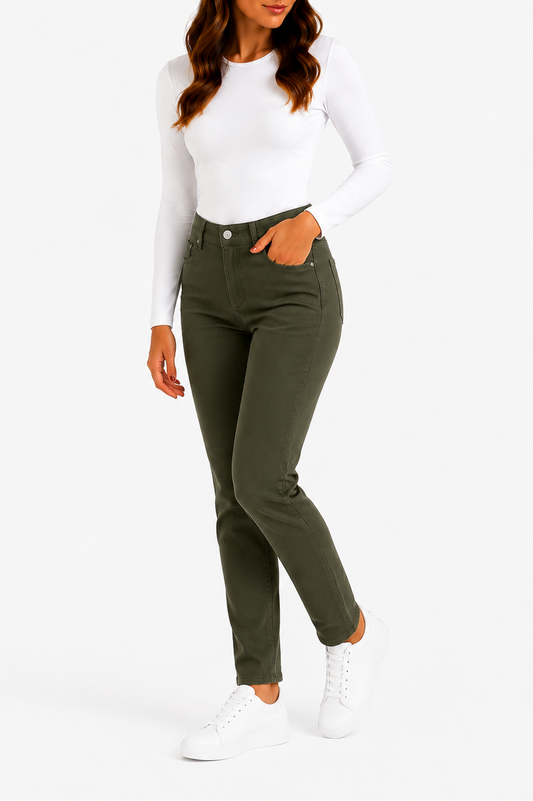 Pantalón mujer Lazher's verde caza