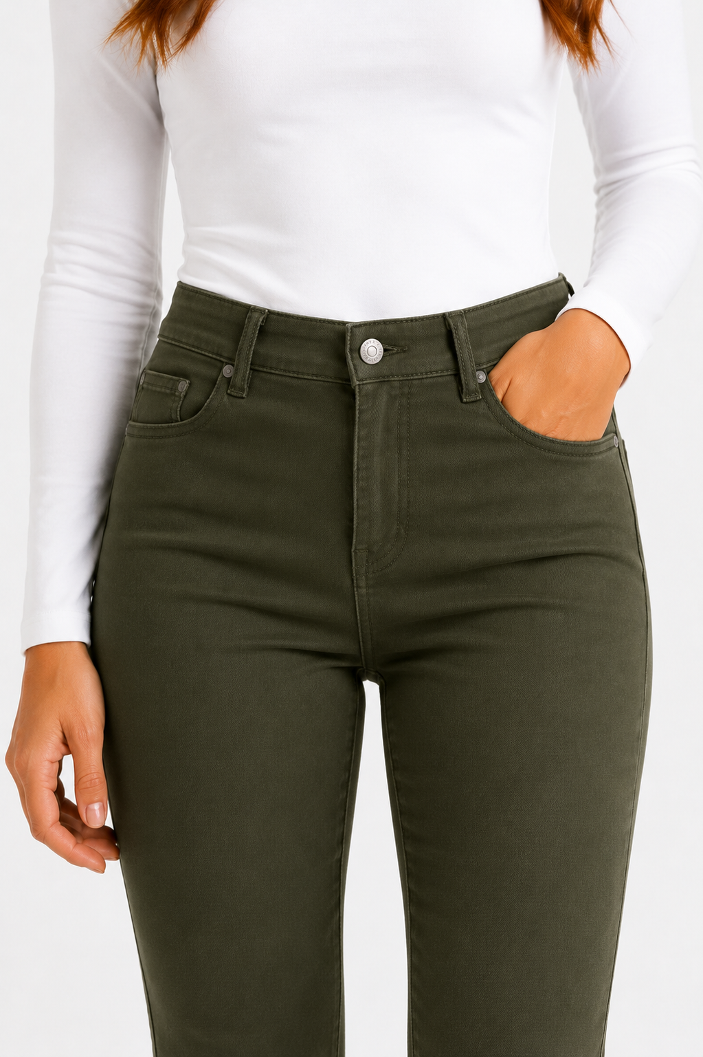 Pantalón mujer Lazher's verde caza