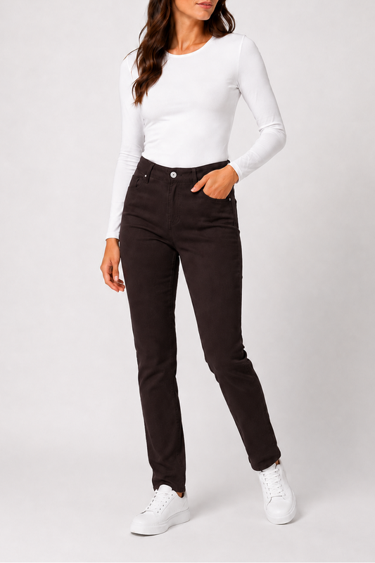 Pantalón mujer Lazher's marrón