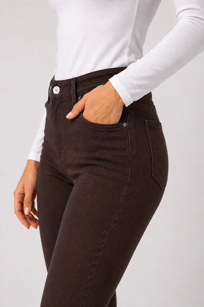Pantalón mujer Lazher's marrón