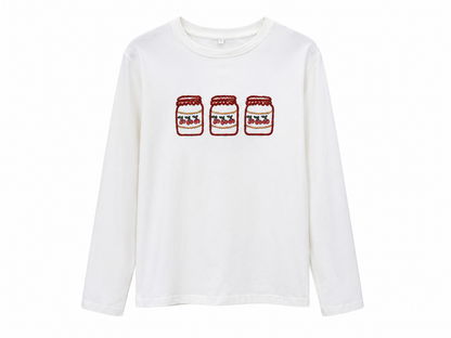 Camiseta manga larga cerezas