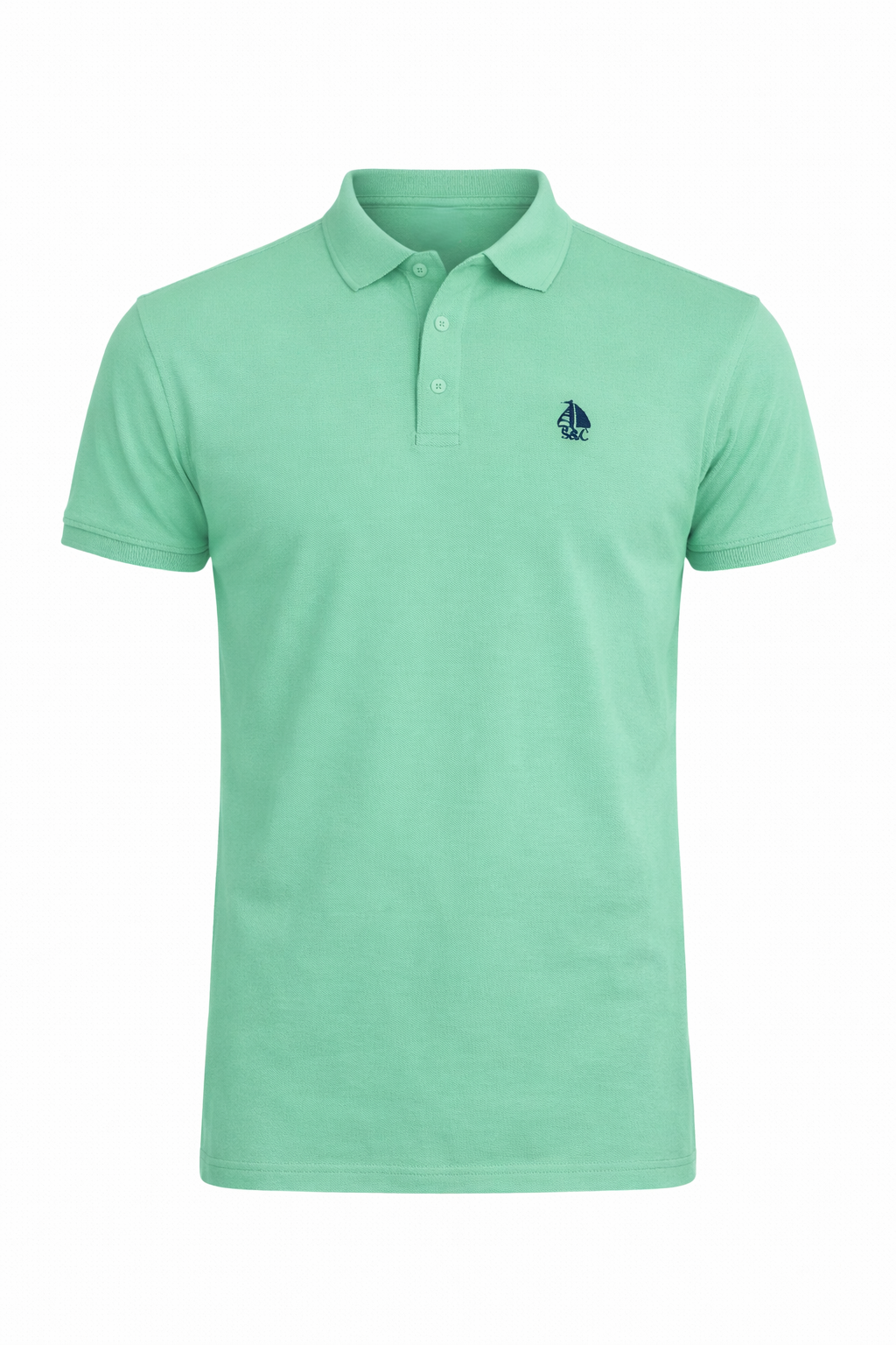 Polo Basic "Garroc" manga corta Verde menta